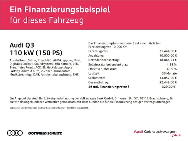 Audi Q3 35 TFSI S-Line S-Tronic Sportback
