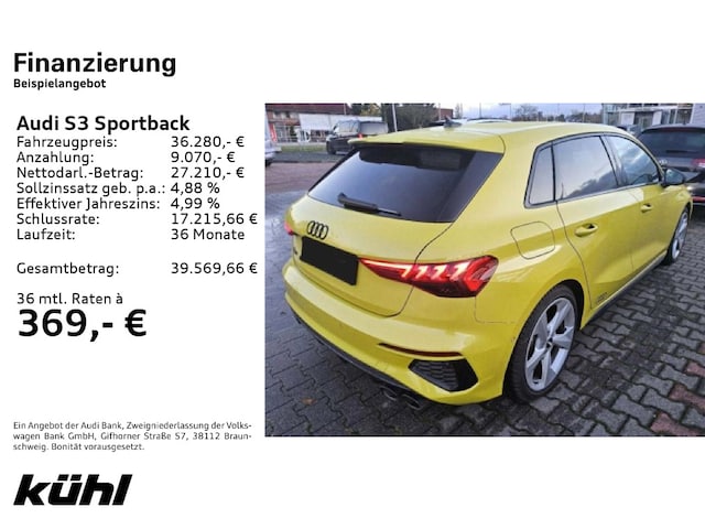 Audi S3 Quattro S-Tronic Sportback