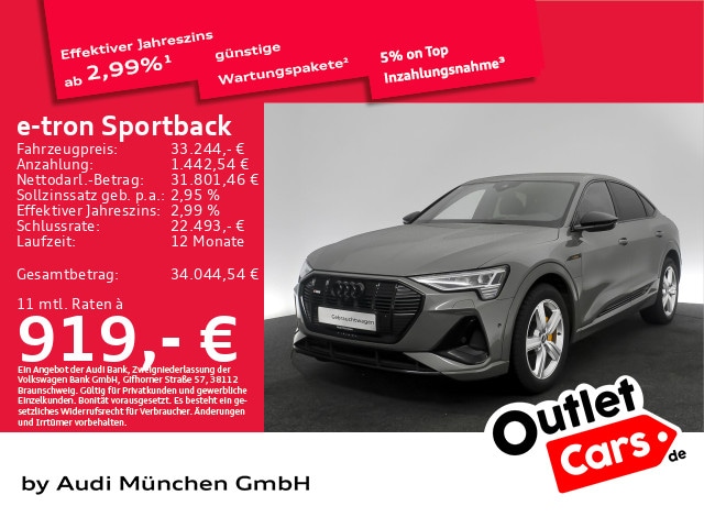 Audi e-tron 55 Quattro S-Line Sportback