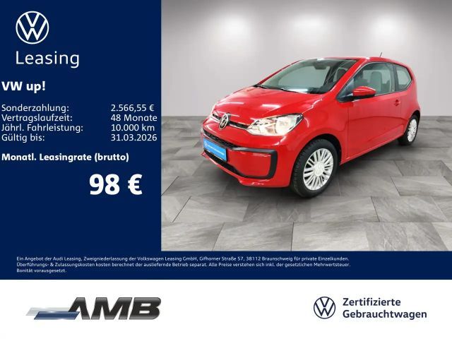Volkswagen up! 1.0 Navi/Klima/15Zoll-Alufelgen