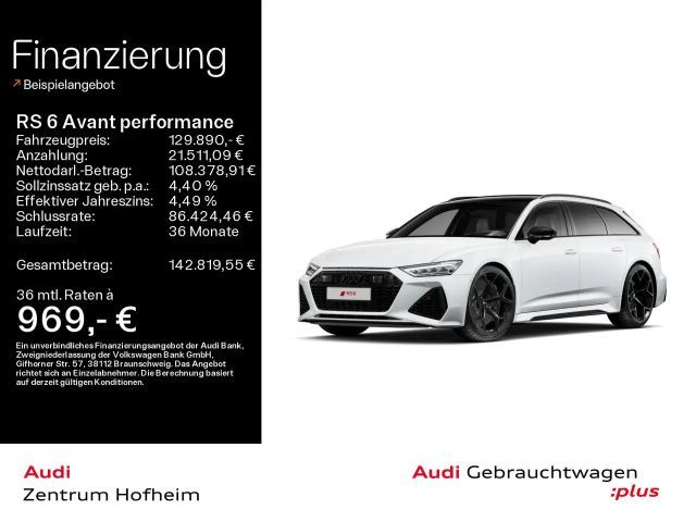 Audi RS6 *305 km/h*Keramik*HUD*B&O*
