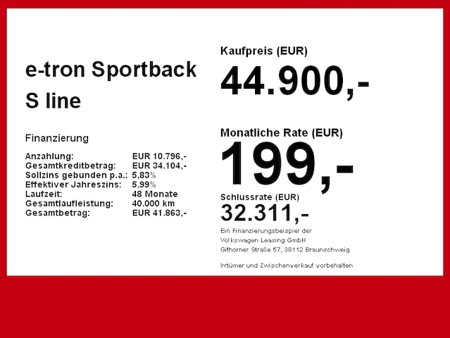 Audi e-tron 55 Quattro Sportback