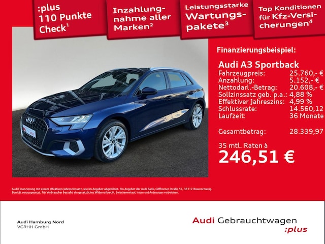 Audi A3 35 TDI S-Tronic Sportback