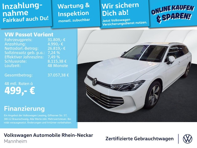 Volkswagen Passat 1.5 eTSI Business DSG Variant