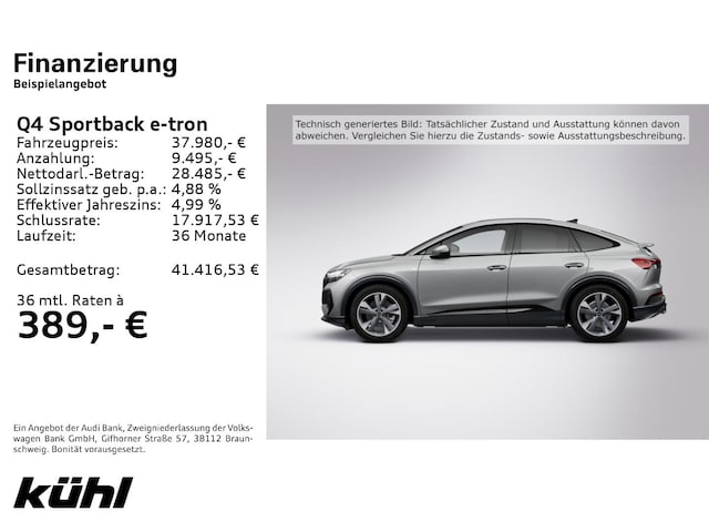 Audi Q4 e-tron 50 Quattro Sportback
