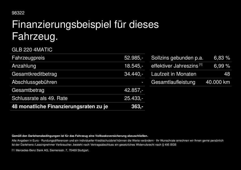 Mercedes-Benz GLB 220 AMG Line