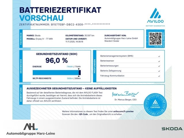 Skoda Enyaq Founders Edition Suite
