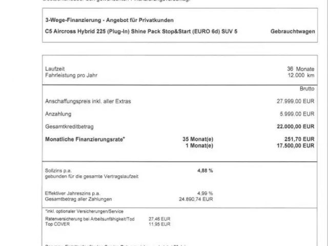 Citroën C5 Aircross Hybrid Pack Shine