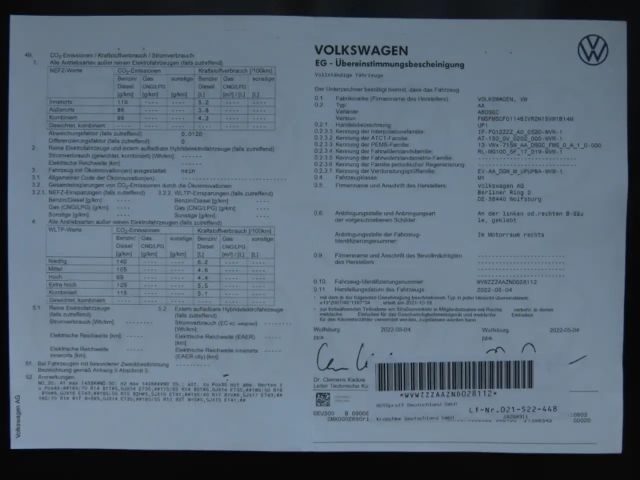 Volkswagen up! 1.0 Basis 1.Hand*LED*Bluetooth*SHZ*8-fach