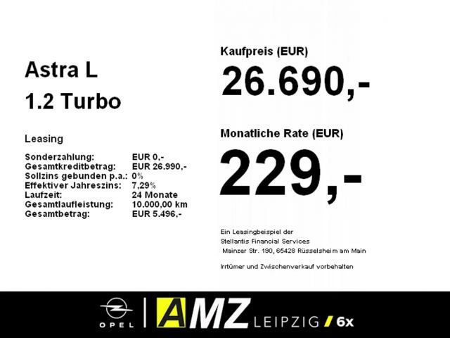 Opel Astra 1.2 Turbo Enjoy Turbo