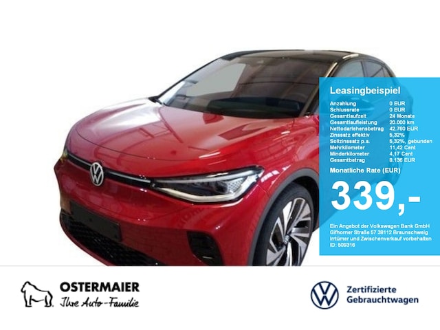 Volkswagen ID.5 340PS 4M NP.71T ACC.5J-G.WÄRMEPUMPE.AREA-VIEW.NAVI.LED.APP-C.LKRD-HZG