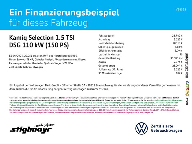 Skoda Kamiq 1.5 TSI Selection