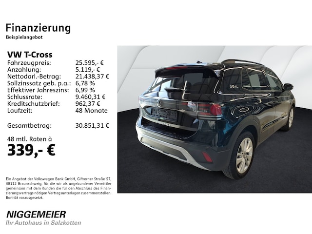 Volkswagen T-Cross 1.0 TSI DSG