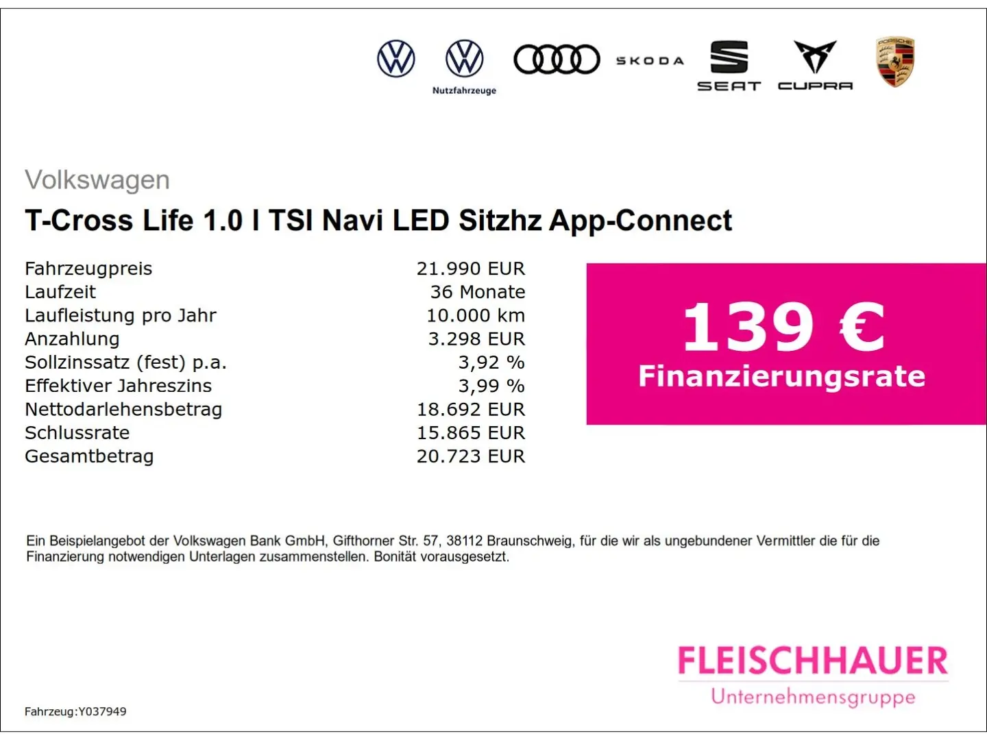 Volkswagen T-Cross Life