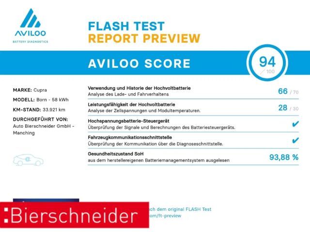 Cupra Born 62KW NAVI SHZ LED KAMERA