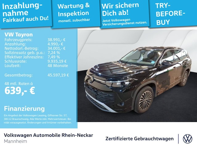 Volkswagen Tayron 1.5 eTSI DSG Life