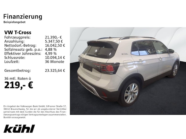 Volkswagen T-Cross 1.0 TSI