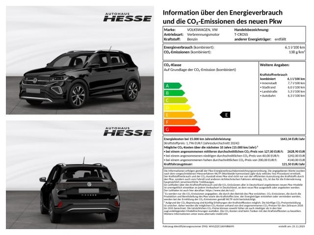 Volkswagen T-Cross 1.5 TSI DSG