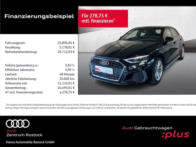 Audi A3 30 TDI S-Line S-Tronic Sportback