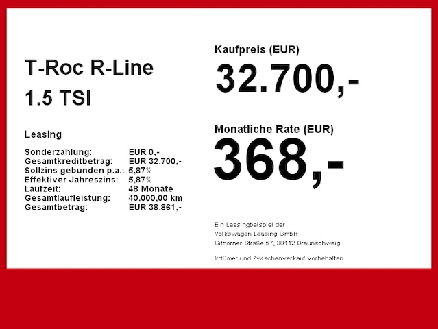 Volkswagen T-Roc 1.5 TSI IQ.Drive