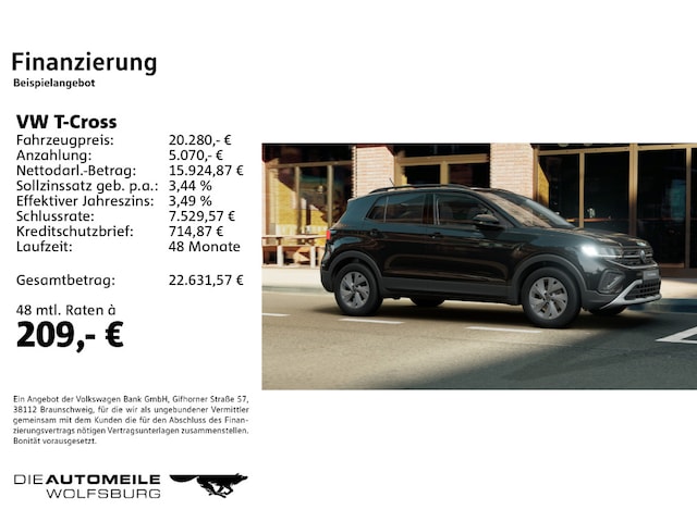 Volkswagen T-Cross 1.0 TSI Life