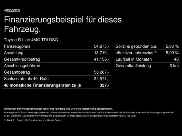 Volkswagen Tayron 2.0 TDI DSG R-Line