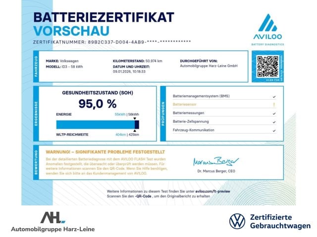 Volkswagen ID.3 LED Navi ACC SHZ