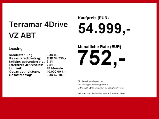 Cupra Terramar 4Drive ABT 239 KW DSG SR21'' WR20''