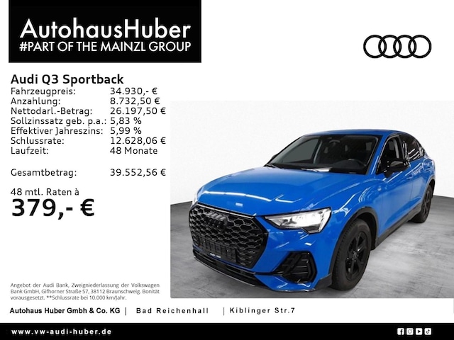 Audi Q3 35 TFSI S-Line S-Tronic Sportback