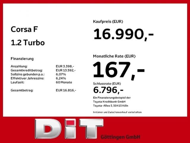 Opel Corsa 1.2 Turbo Edition Turbo