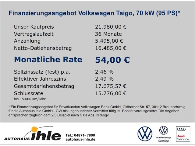 Volkswagen Taigo Goal 1,0 TSI Gar.12.2029 ACC+CLIMATRONIC+LIGHTASSIS.