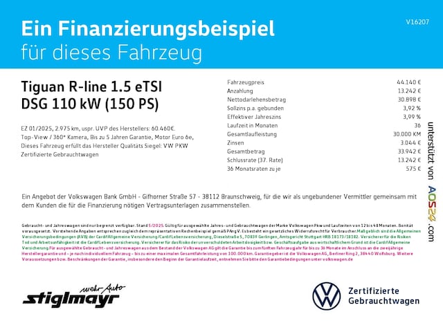 Volkswagen Tiguan 1.5 eTSI DSG IQ.Drive R-Line
