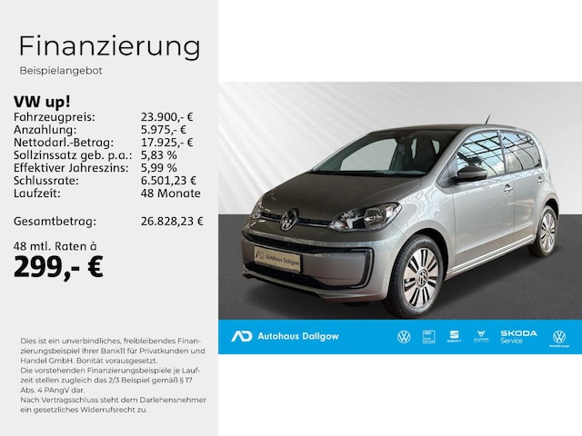Volkswagen e-up! up! 61 kW (83 PS) 32,3 kWh 1-Gang-Automatik