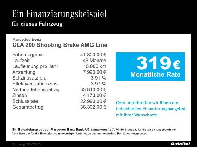 Mercedes-Benz CLA 200 AMG Line Shooting Brake
