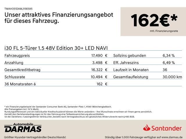 Hyundai i30 i30 FL 5-Türer 1.5 48V Edition 30+ LED NAVI