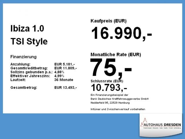 Seat Ibiza 1.0 TSI Style