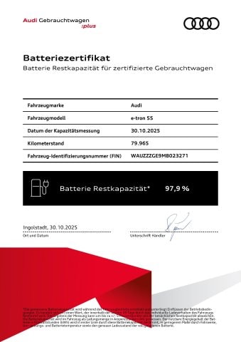 Audi e-tron 55 Quattro Sportback