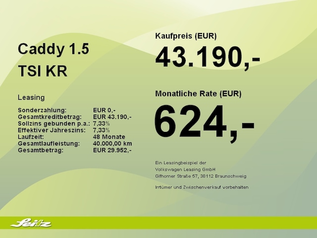 Volkswagen Caddy 1.5 TSI