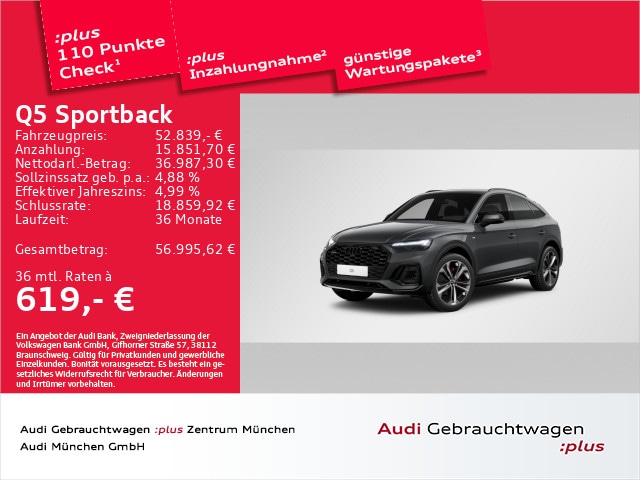 Audi Q5 40 TFSI Quattro S-Tronic Sportback
