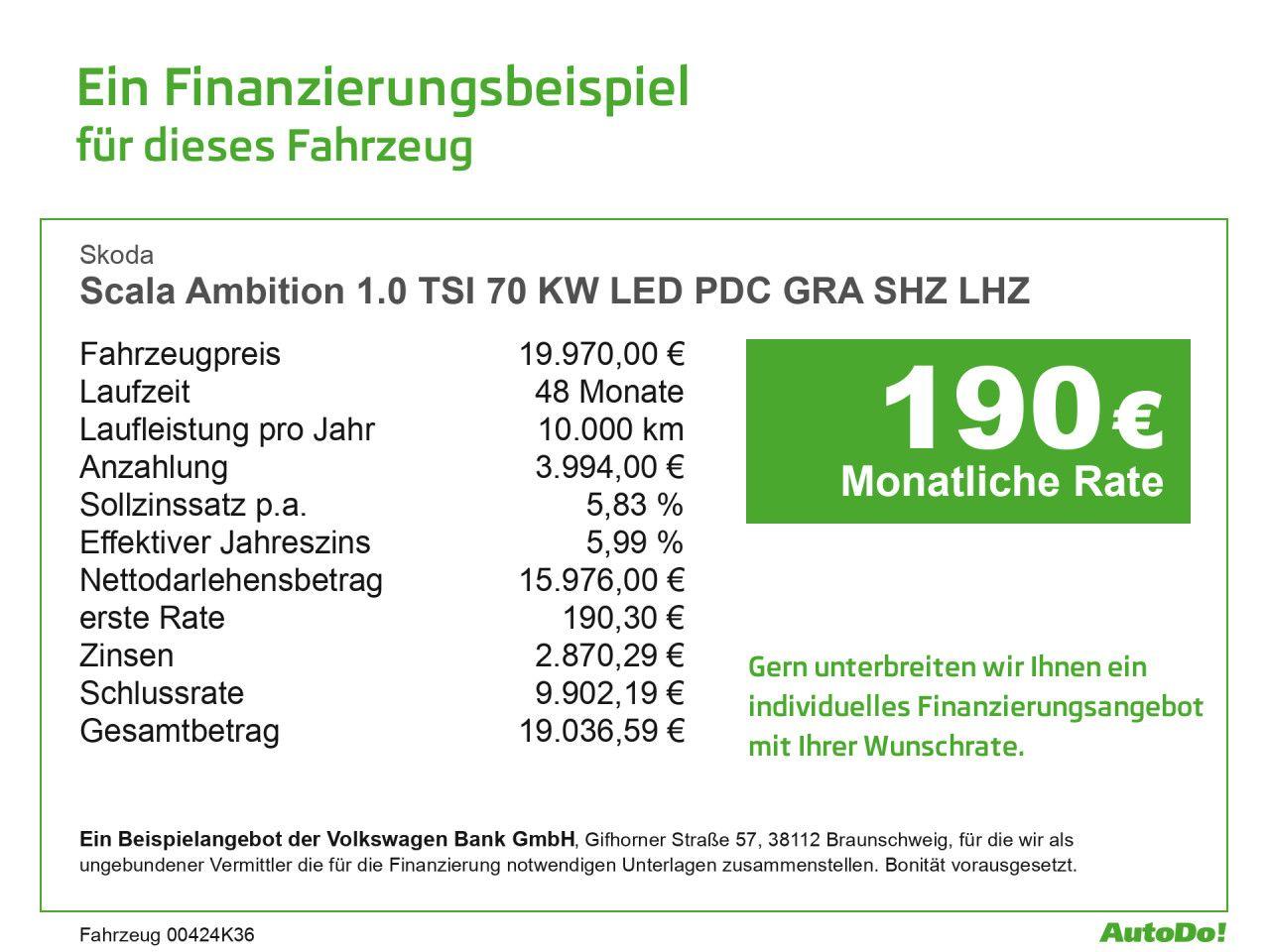 Skoda Scala 1.0 TSI Ambition