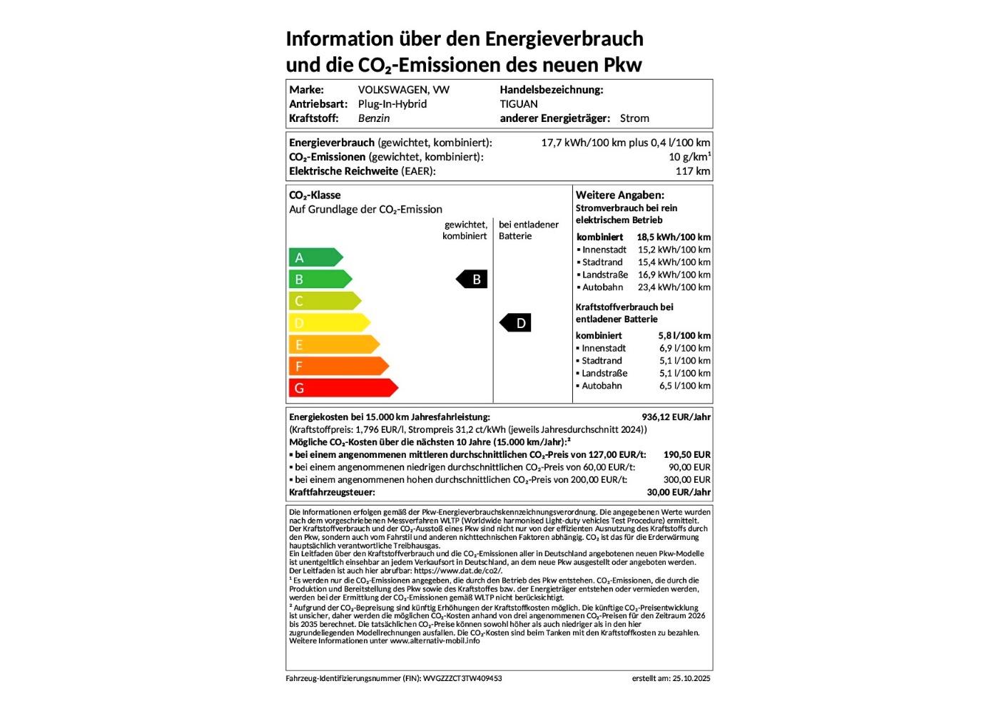 Volkswagen Tiguan DSG R-Line eHybrid