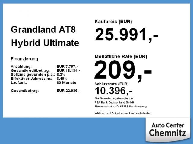 Opel Grandland X Hybrid Ultimate