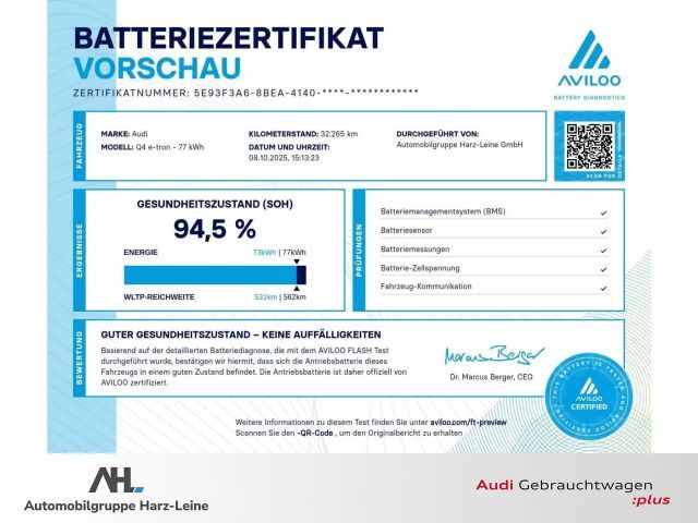 Audi Q4 e-tron Quattro S-Line