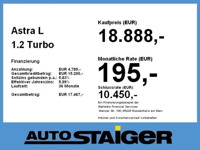 Opel Astra 1.2 Turbo Turbo