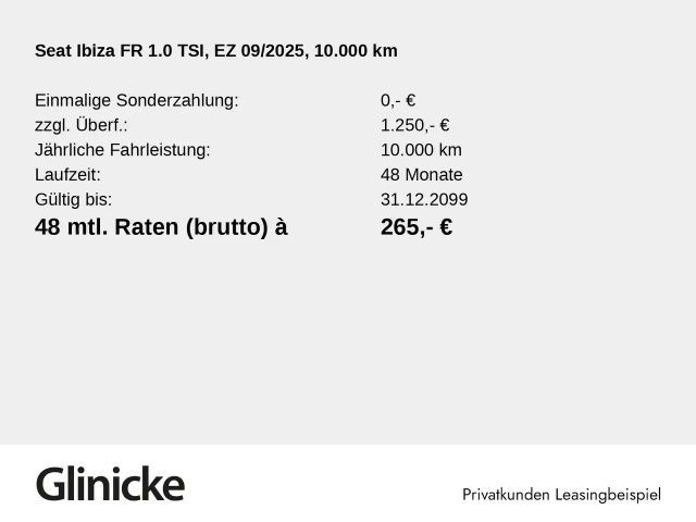 Seat Ibiza 1.0 TSI FR-lijn