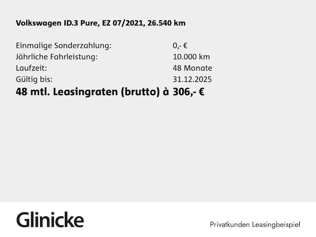 Volkswagen ID.3 City Performance Pure