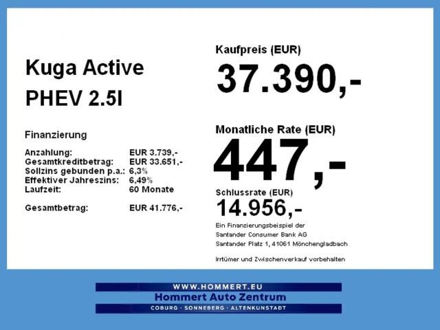 Ford Kuga Active Plug in Hybrid