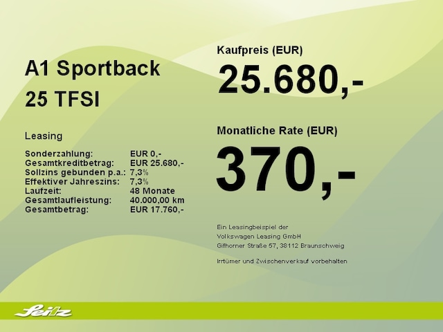 Audi A1 25 TFSI S-Tronic Sportback
