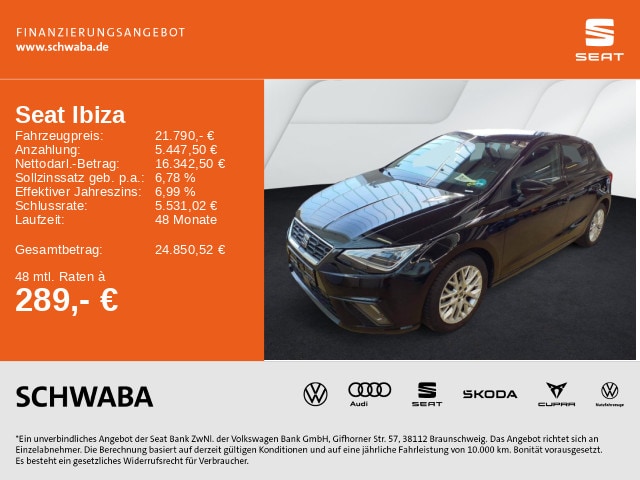 Seat Ibiza 1.0 TSI DSG FR-lijn