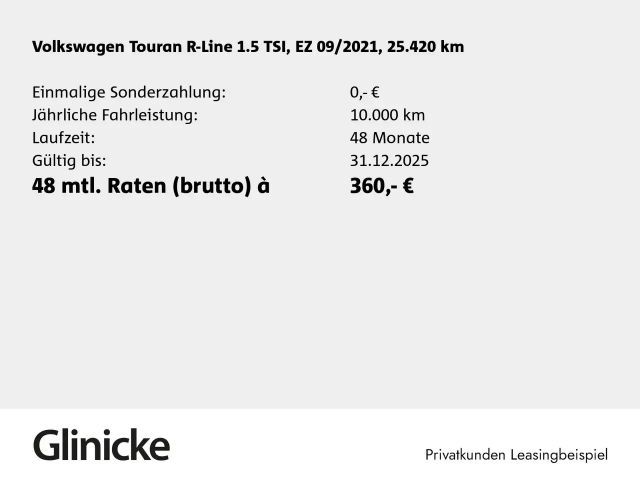 Volkswagen Touran 1.5 TSI R-Line
